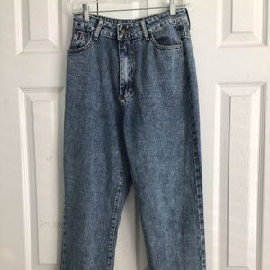Blue wash denim jeans